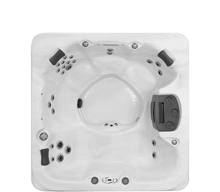 Clarity Balance 6 CS hot tub, top-down view of the seating and jets