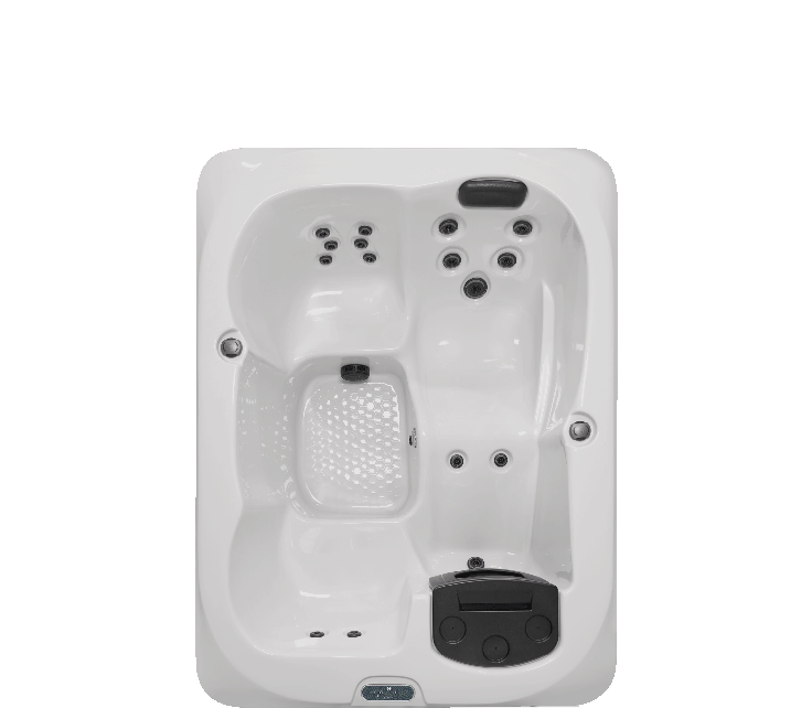 LH Series L5 hot tub, top-down view of the seating and jets
