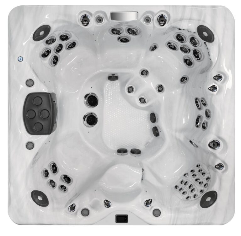 Michael Phelps Legend Series LSX 850 hot tub, top-down view of the seating and jets