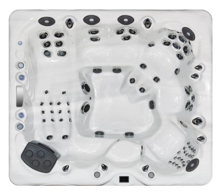 Michael Phelps Legend Series LSX 900 hot tub, top-down view of the seating and jets
