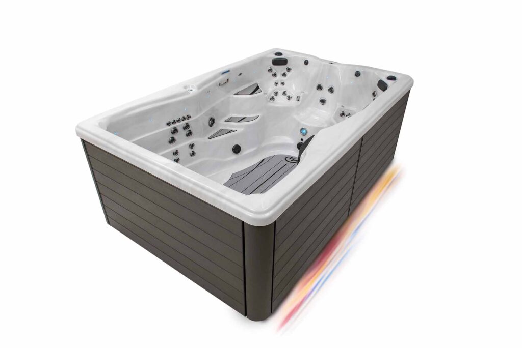 H2X Trainer 12 swim spa, feature detail