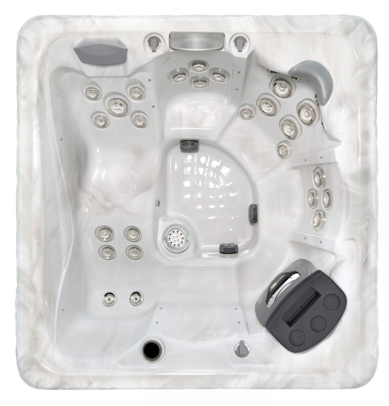 Twilight Series TS 6.2 hot tub, top-down view of the seating and jets