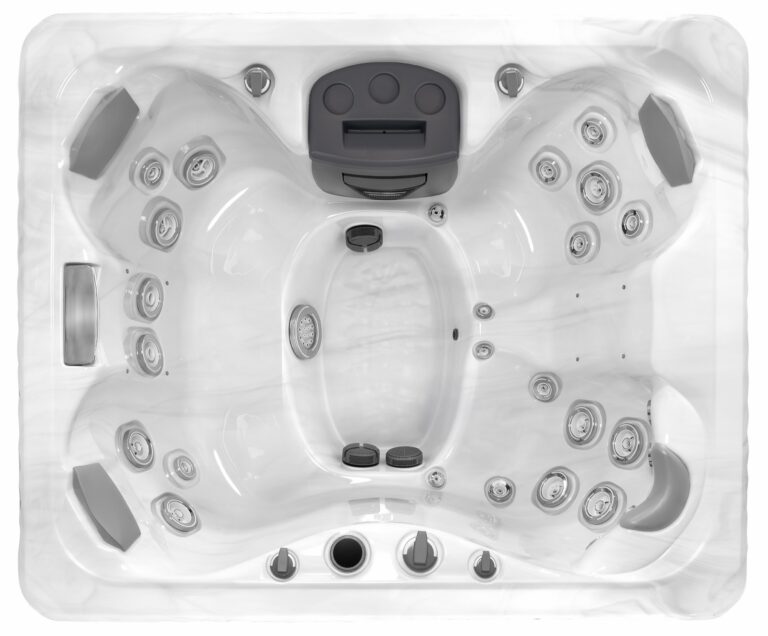 Twilight Series TS 67.25 hot tub, top-down view of the seating and jets